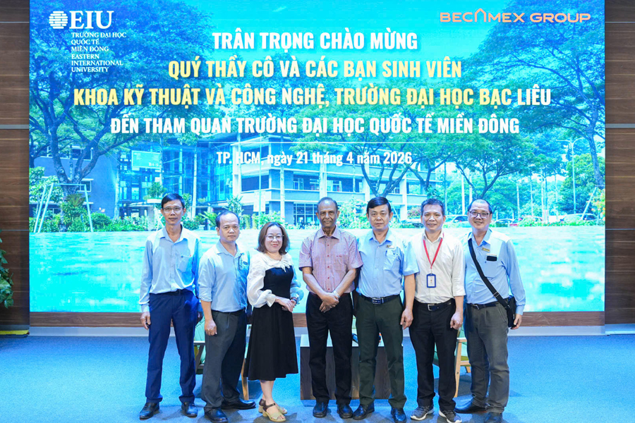 THAM QUAN, HỌC TẬP THỰC TẾ CHUYÊN MÔN TẠI TRƯỜNG ĐẠI HỌC QUỐC TẾ MIỀN ĐÔNG (EIU)